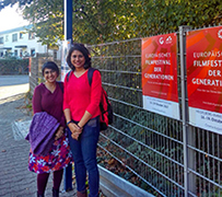 Indische Studentinnen aus Delhi zu Besuch